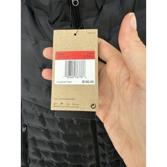 Nike Therma Fit ADV Water Repel Down Fill Running Jacket Vest Men LT FB7542-010 - Picture 5 of 16